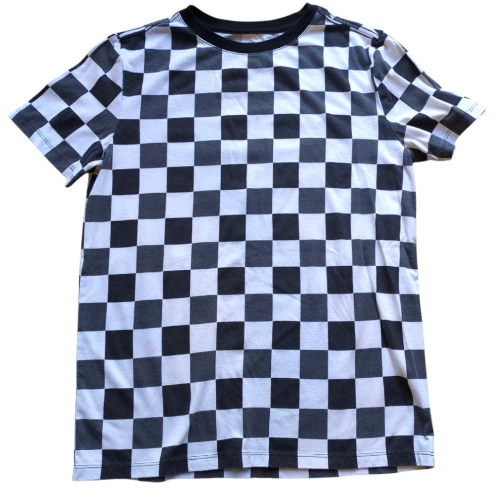 Bundle: 4 Cat & Jack T-shirts, Tie-dye, Striped, Checkered XL 14-16 Short Sleeve - Picture 8 of 12